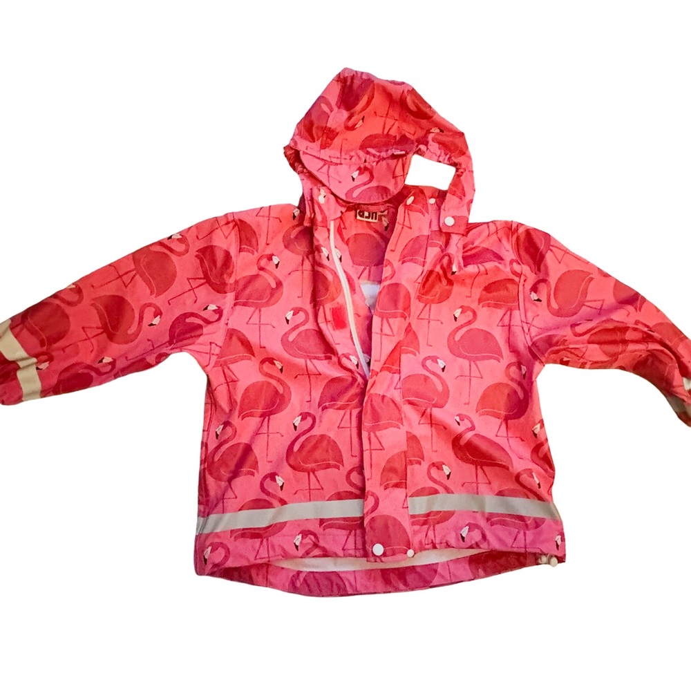 Flamingo Print Pink Rain Jacket (from Denmark)